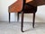 Brown Antique English Regency Solid Mahogany Pembroke Drop-Leaf Table With Drawer & Original Casters For Sale - Image 8 of 12