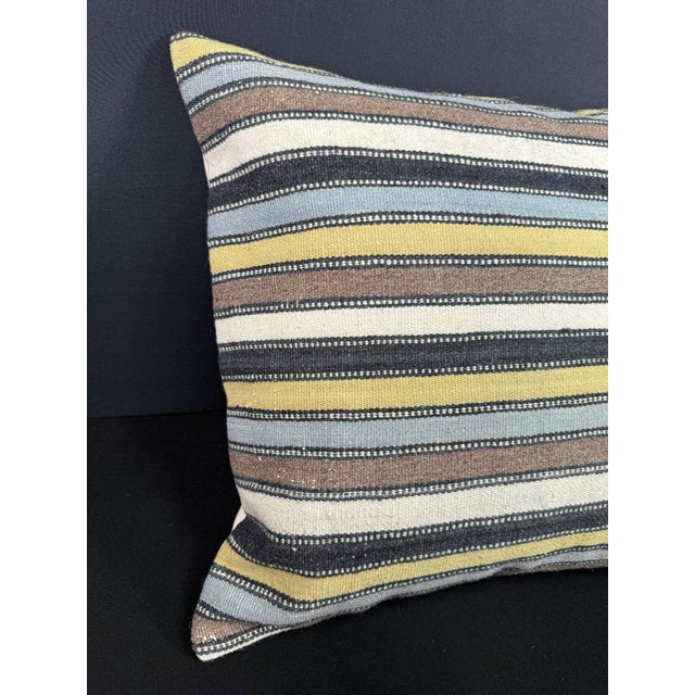 Turkish Hemp Pillow Cushion Natural Beige Brown Cushion Cover 20x20 #18148 Enhance your home decor with our Kilim Pillow...