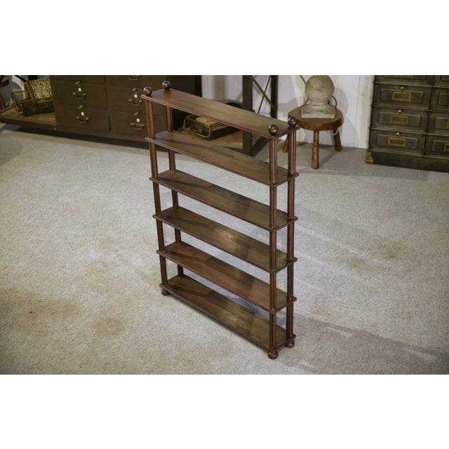 Beechwood Shelf with Ball Feet, 1960s For Sale - Image 13 of 14
