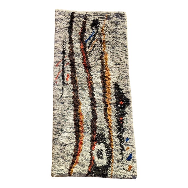 Scandinavian Modern Hand-Knotted Rug, 1970s For Sale