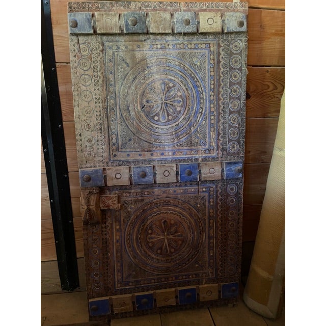 Moroccan Antique Middle Eastern Village Door For Sale - Image 3 of 5