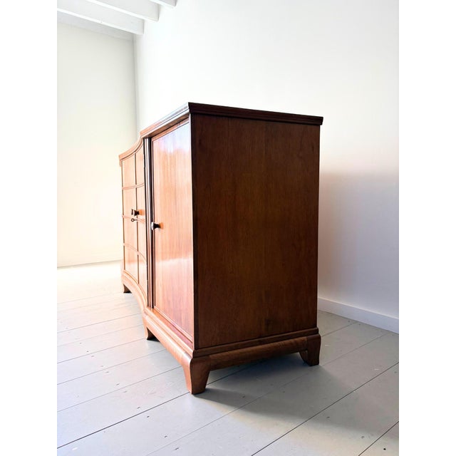 Brown Art Deco Sideboard in Walnut, Italy, 1930s For Sale - Image 8 of 14