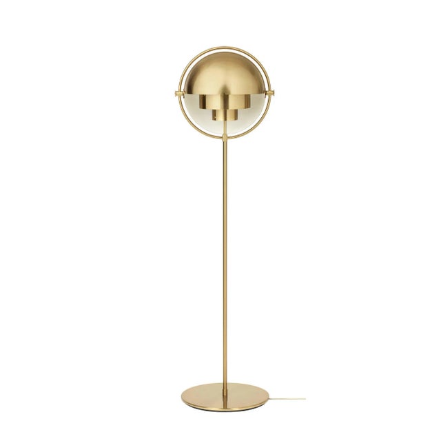 Louis Weisdorf 'Multi-Lite' floor lamp in chrome. Designed in 1972 by Weisdorf, this is an authorized re-edition by GUBI...