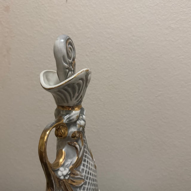 Ceramic Vintage 1971 Jim Beam "Fantasia" Decanter - Regal China Floral Porcelain Bottle For Sale - Image 7 of 10