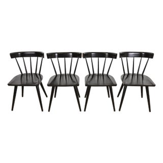 Paul McCobb Planner Group Mid-Century Modern Spindle Back Dining Chairs, Set of Four For Sale