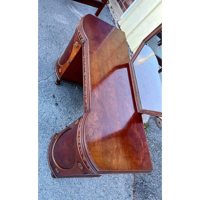 Brown Early 20th Century Romweber Vanity Dresser For Sale - Image 8 of 9