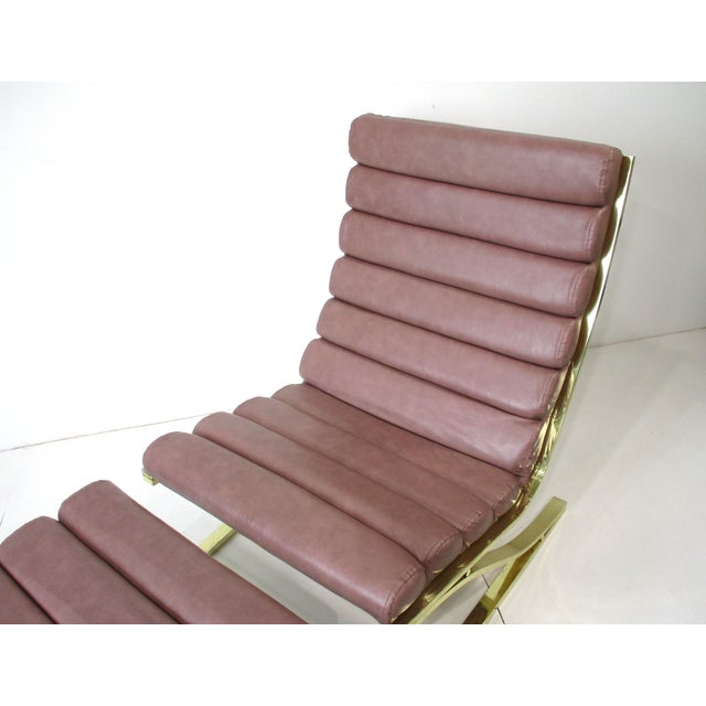 Late 20th Century 2 Pc. Lounge Chair With Ottoman by Dia Design Institute of America For Sale - Image 5 of 14