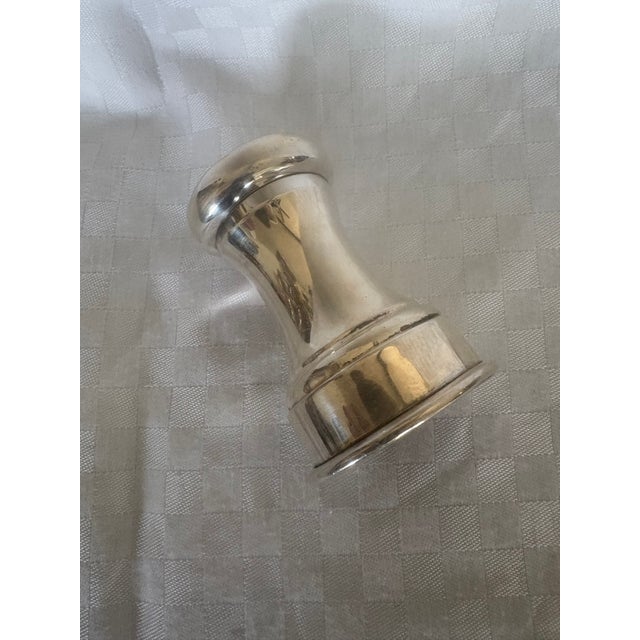 Metal Late 19th Century Sterling Silver Pepper Mill For Sale - Image 7 of 9