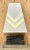 Vintage Boho Chevron Brass and Chrome Faux Fireplace For Sale - Image 10 of 10