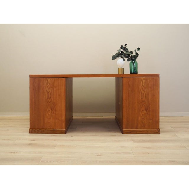 Danish Cherry Desk, 1960s For Sale - Image 3 of 18