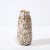 Mid-Century Modernist White and Earth Toned Ceramic Vase With Spotted Banding For Sale - Image 4 of 13