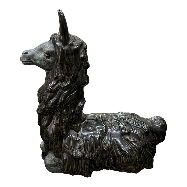1950s Italian Mid Century Ceramic Llama For Sale
