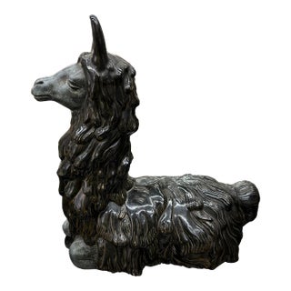 Italian Mid Century Ceramic Llama For Sale