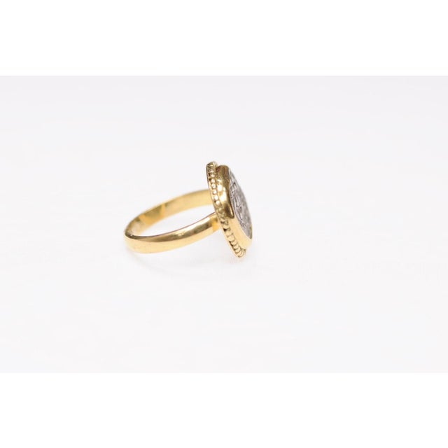 Silver Drachma of Medusa in 18K Ring, Size 6.25 For Sale In Atlanta - Image 6 of 12