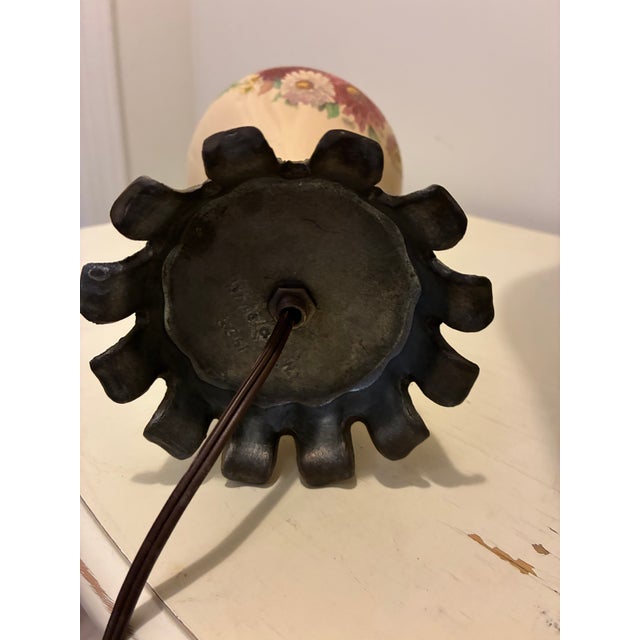 Early 20th Century Floral Pattern Porcelain Table Lamps For Sale - Image 14 of 15