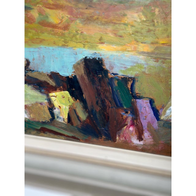 1940s Erik Magnusson, Landscape, 1949, Oil on Panel, Framed For Sale - Image 5 of 18