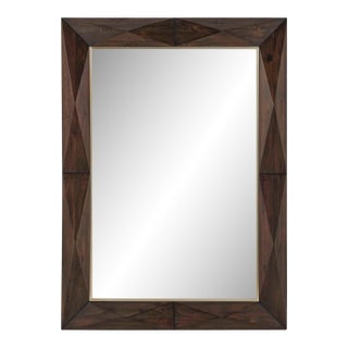 Diamond In The Rough Wood Mirror For Sale