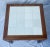 Mid-Century Modern 1970s Coastal Chic Walnut and White Ceramic Tile Square Side Coffee Table For Sale - Image 3 of 11