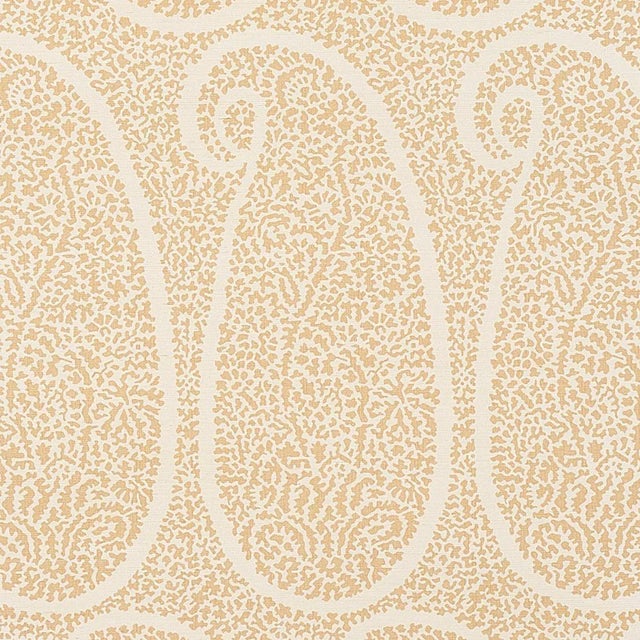 Not Yet Made - Made To Order Schumacher Ambala Paisley Sisal Wallpaper in Straw - 10 Yards For Sale - Image 5 of 5