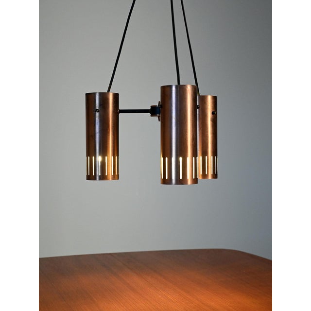 Scandinavian Copper Pendant Lamp, 1950s For Sale - Image 3 of 9