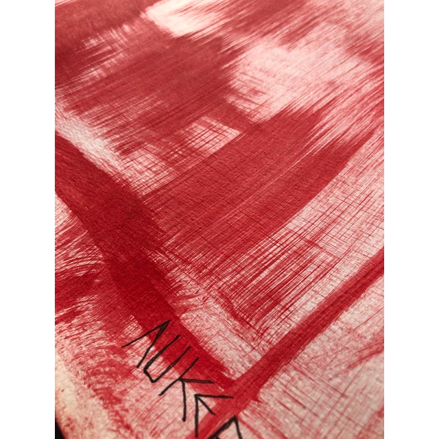 Abstract Original Abstract Painting on Paper by Cassandra Auker “Ikat” For Sale - Image 3 of 5