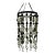 Postmodern Brutalist Beaded Mobile Chandelier - 18" Artisan Crystal & Glass Suncatcher For Sale