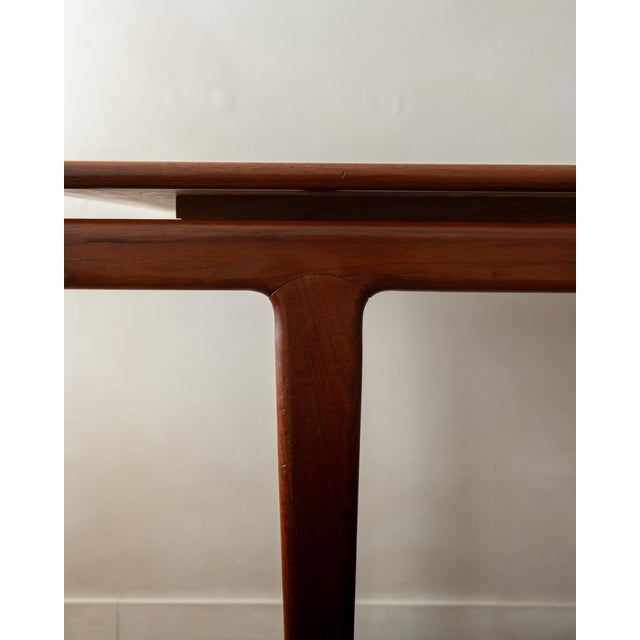 Danish Modern Teak Extendable Dining Table attributed to Sven Ellekaer, Denmark, 1960s For Sale - Image 6 of 18