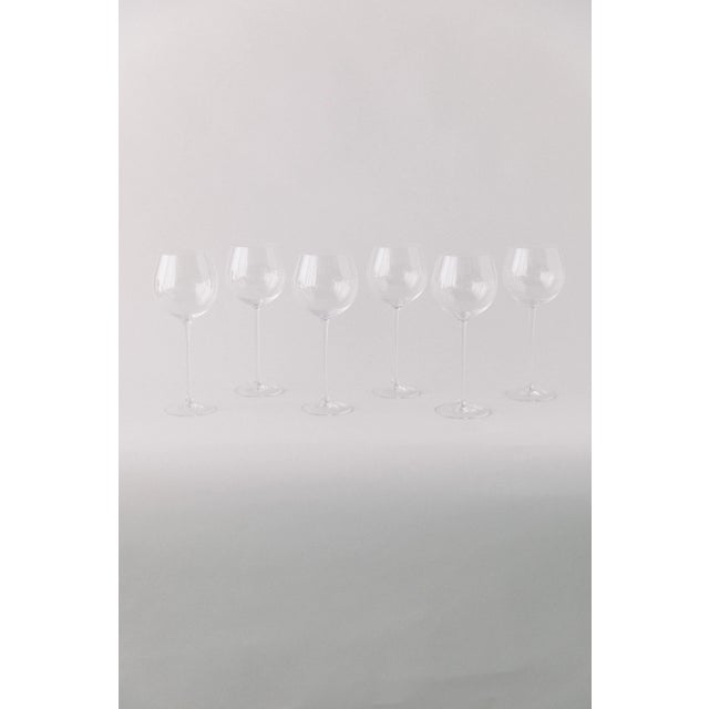 Modern Siren Beverageware Clear Red Wine - Set of 4 For Sale - Image 3 of 5