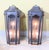 American Large Exceptional Pair of Hand-Forged Iron Wall Lanterns Architectural Sconces For Sale - Image 3 of 14