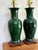 Ethan Allen 1980s Forest Green Porcelain Urn Form Lamps - A Pair For Sale - Image 4 of 9