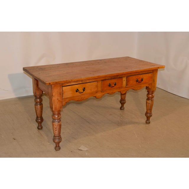 Victorian 19th Century Harvest Table For Sale - Image 3 of 10