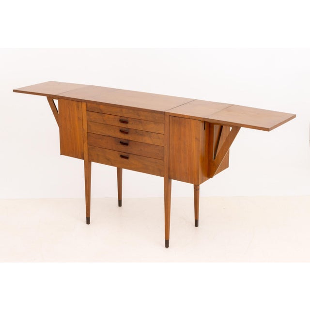 Wood Arne Vodder Attributed Teak Sideboard For Sale - Image 7 of 13