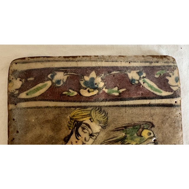 19th Century Persian Tile For Sale - Image 10 of 12