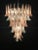 Italian Murano Glass Pink and White Petal Chandeliers, 1980s, Set of 2 For Sale - Image 3 of 14
