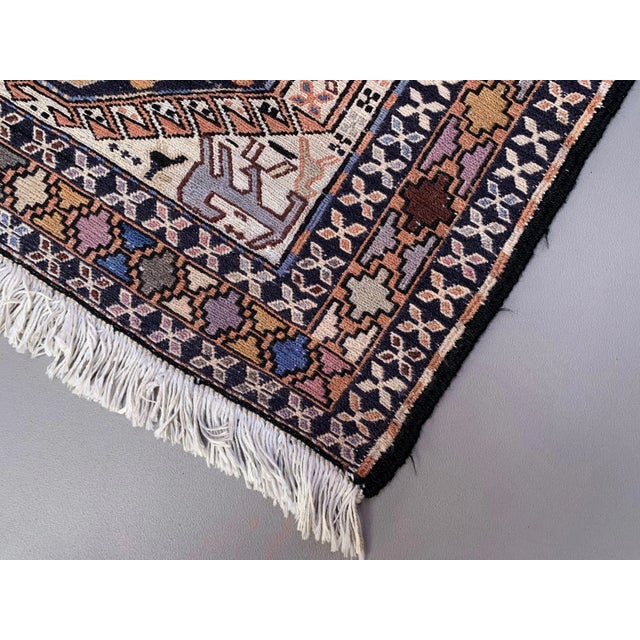Long and Narrow Turkish Soumak Kilim Runner Rug For Sale - Image 4 of 11