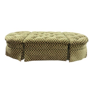 Sherrill Furniture Upholstered Ottoman For Sale