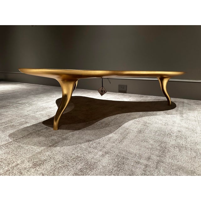 Christopher Guy Christopher Guy Tripod Gold Leaf Coffee Table For Sale - Image 4 of 4