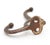 Mid 20th Century Antique Cast Iron Ball Tip Double Arm Wall Hook For Sale - Image 5 of 5