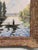 This is a lovely 19th Century French oil on canvas characterized by a serene river setting. The artist captures a small...