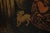 Folk Art Large Hand Painted Toleware Tray Signed S. Callnin 1969 - "The Thunderstorm" Folk Art For Sale - Image 3 of 16