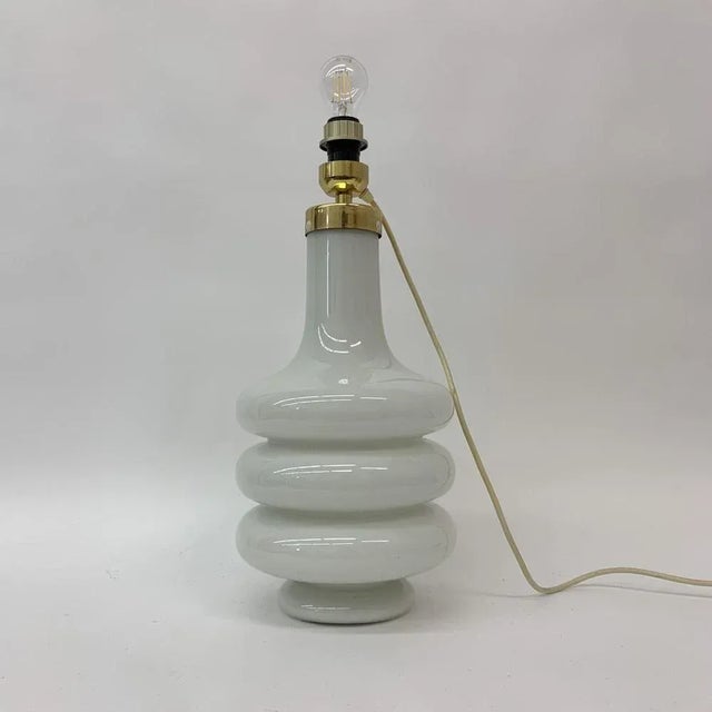 Mid-Century Illuminated Glass Floor or Table Lamp, 1970s For Sale - Image 9 of 9