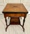 Antique Louis XVI Marquetry Envelope Folding Game Table With Felt Top & Drawer For Sale - Image 4 of 18