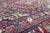 1970s Vintage Handmade Wool Cotton Burgundy Area Rug For Sale - Image 9 of 11
