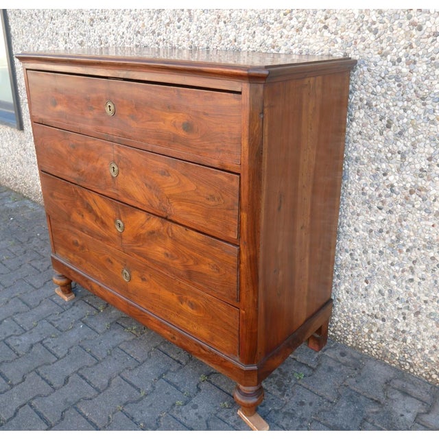 Antique Walnut Chest of Drawers. 1900s For Sale - Image 4 of 18