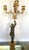 Empire Doré Bronze Candelabra Lamp Having a Patinated Woman Mounted as a Lamp For Sale - Image 4 of 13