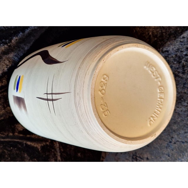 Mid-Century German Ceramic Vase, 1950s For Sale - Image 4 of 5
