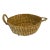 Vintage Straw Handled Basket Casserole Dish Holder For Sale