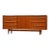 1950s Refinished 75” Danish Modern Teak Sideboard Credenza Dresser by Falster For Sale