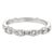 Mid 20th Century Tiffany & Co Diamond Band Vintage Platinum Ring Half Hoop Mixed Cuts size 7 For Sale