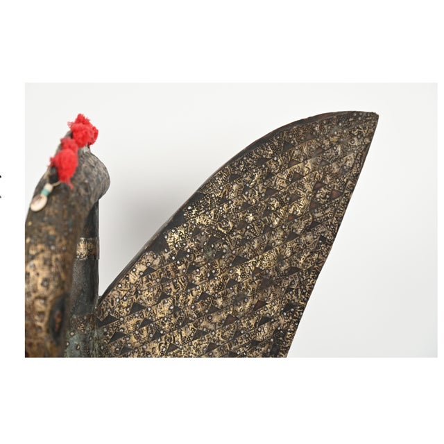Vintage Carved Wooden West African Senufo Hornbill Bird Sculpture For Sale - Image 13 of 17